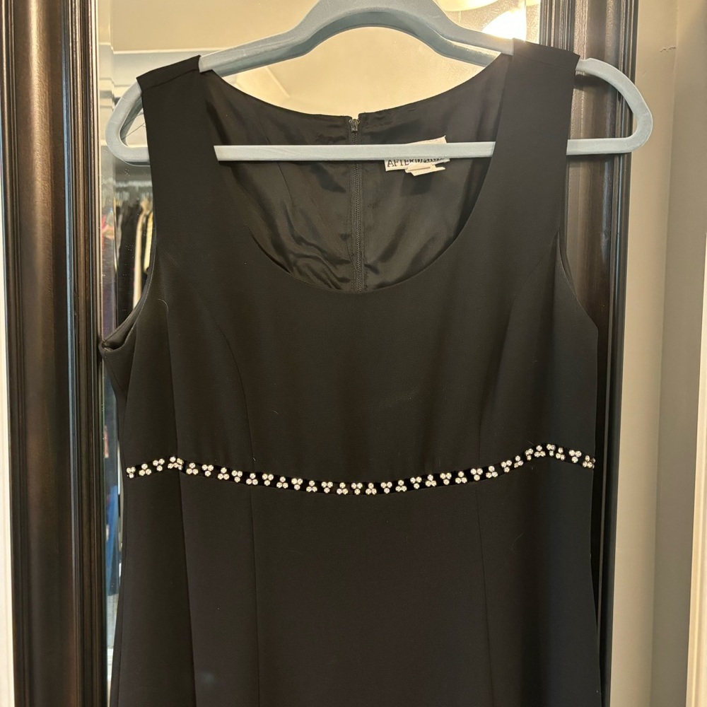 Classic Black Full Length Dress with jacket. Size 12